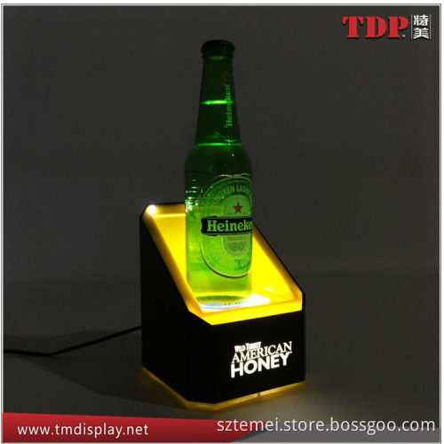 led acrylic wine bottle glorifier acrylic wine bottle holder acrylic led light box acrylic led display box for wine bottle